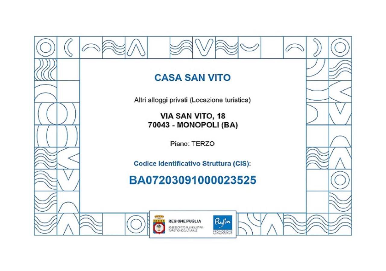 Casa San Vito Monopoli Exterior foto